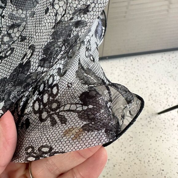 Jiki Monte Carlo France Vintage Chiffon Silk Slit Bell Bottom Pants & Tie Blouse - Picture 12 of 16